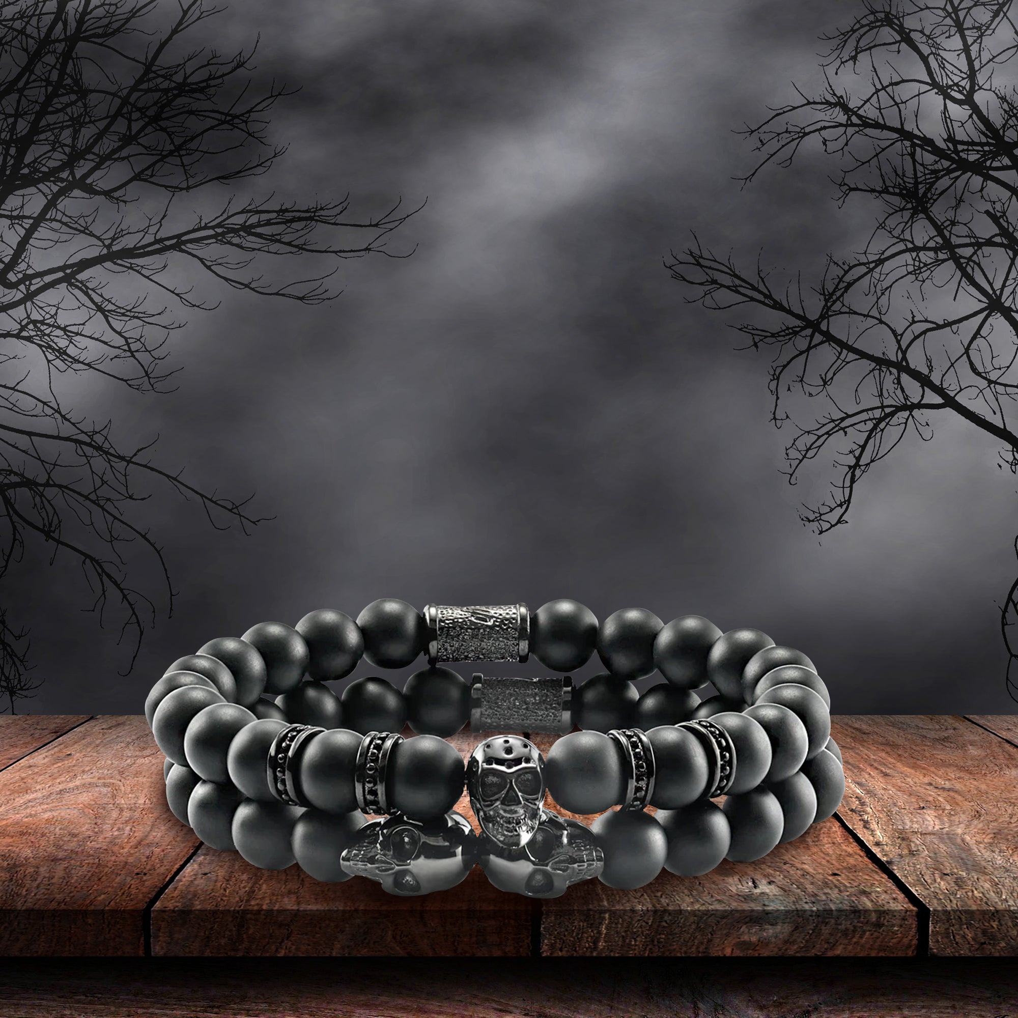 Matte Skull Bracelet Bundle