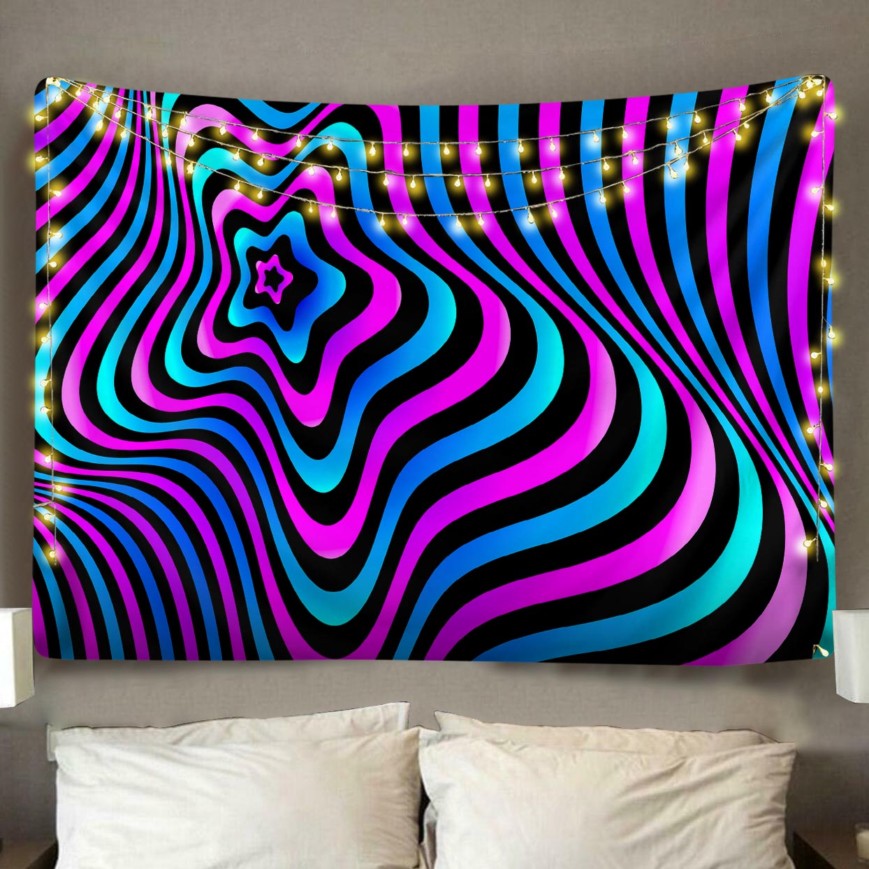Purple Illusion Tapestry