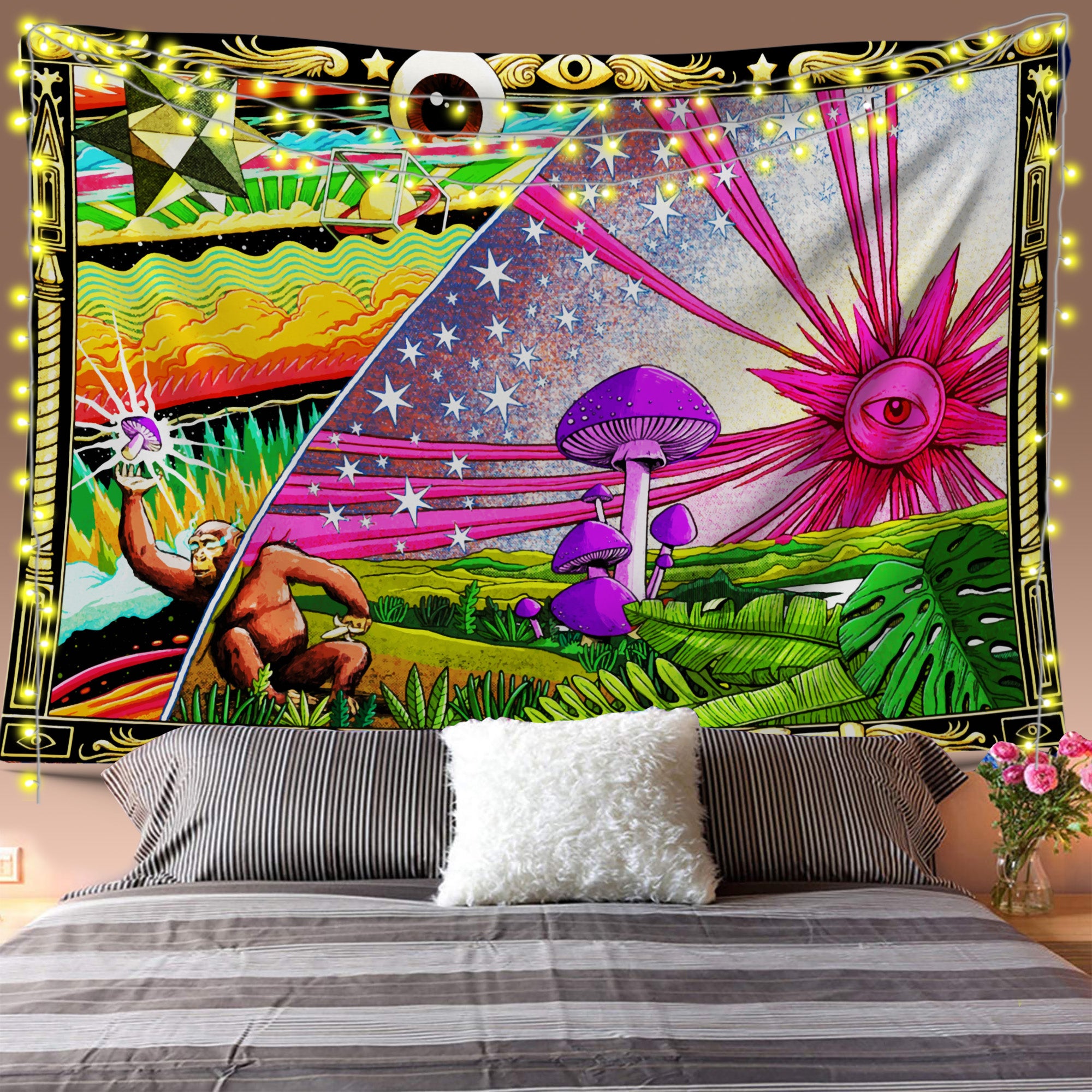 Psychedelic Evolution Tapestry